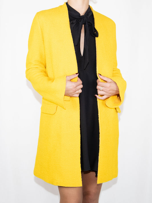 Yellow Zara Coat-S Brand New / Zara / S