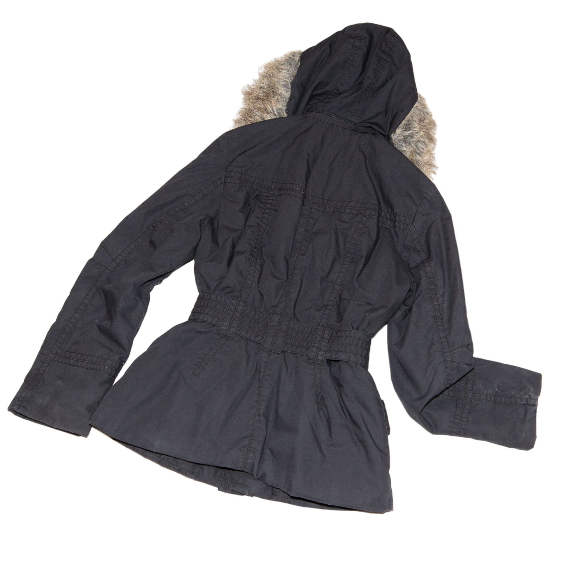 Black H&M Parka -36 Excellent / H&M / 36