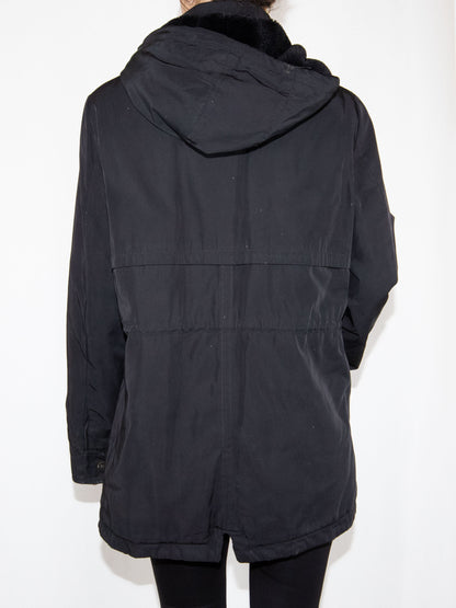 Black Zara Parka -L Good Condition / - / L