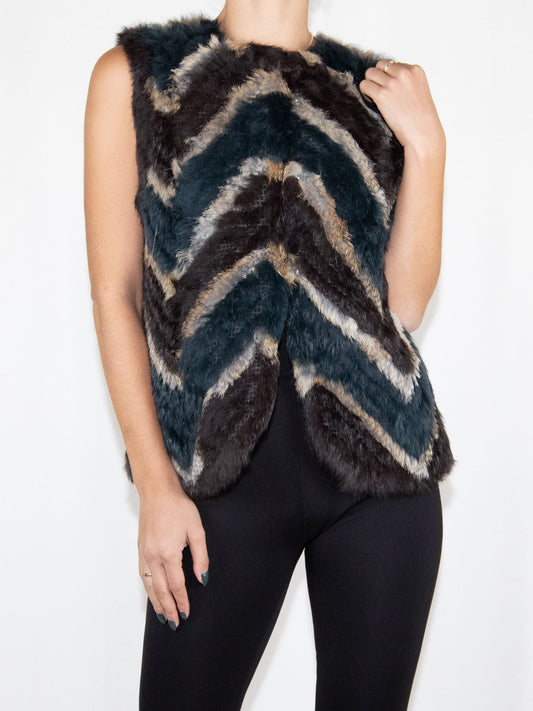 Authentic Rabbit Fur Vest - S Brand New / - / S