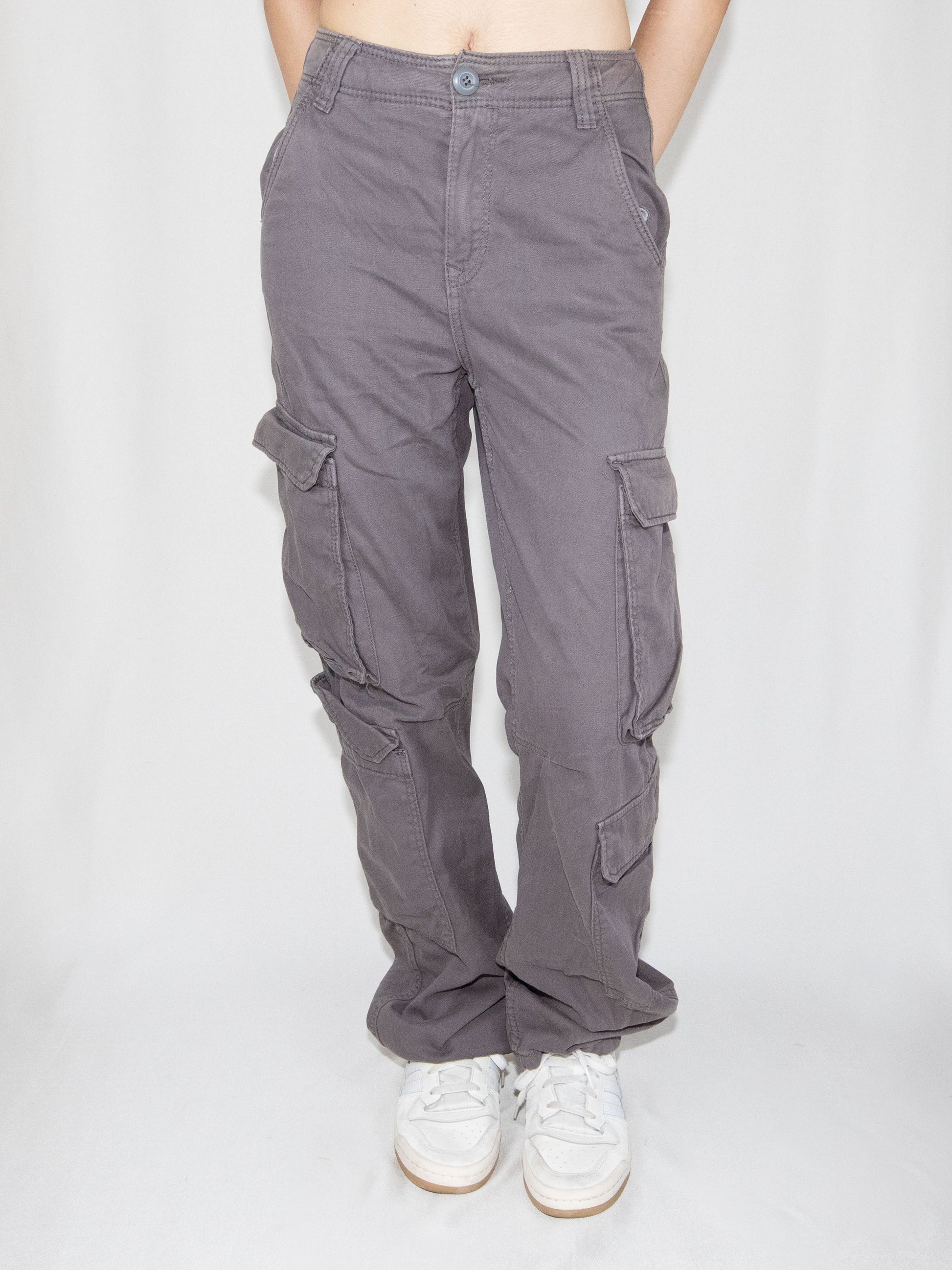 Gray Bershka Cargo Trousers-32 Brand New / Bershka / 32