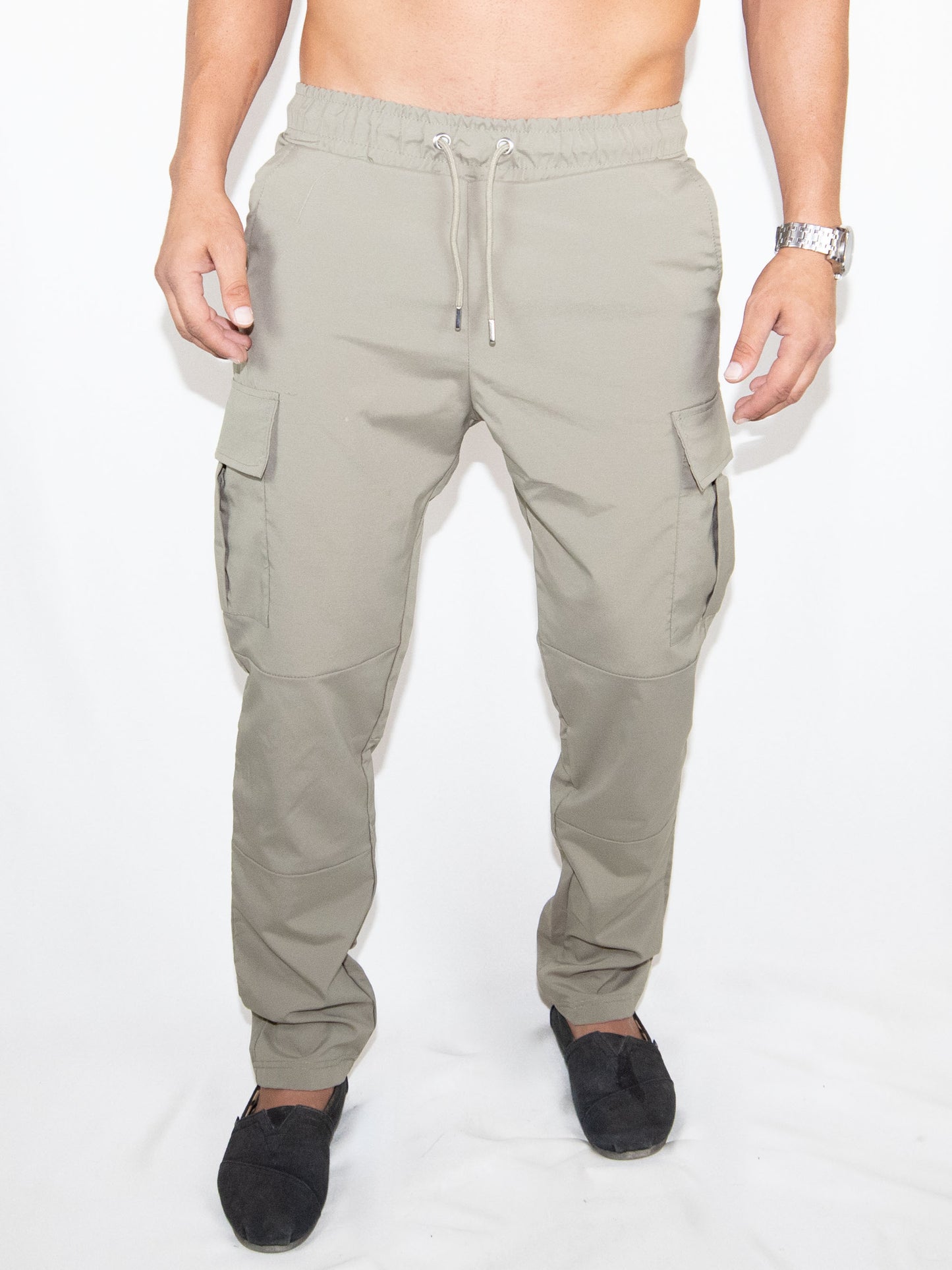 Khaki Ikao Paris Cargo Trousers-L Brand New / Ikao Paris / L