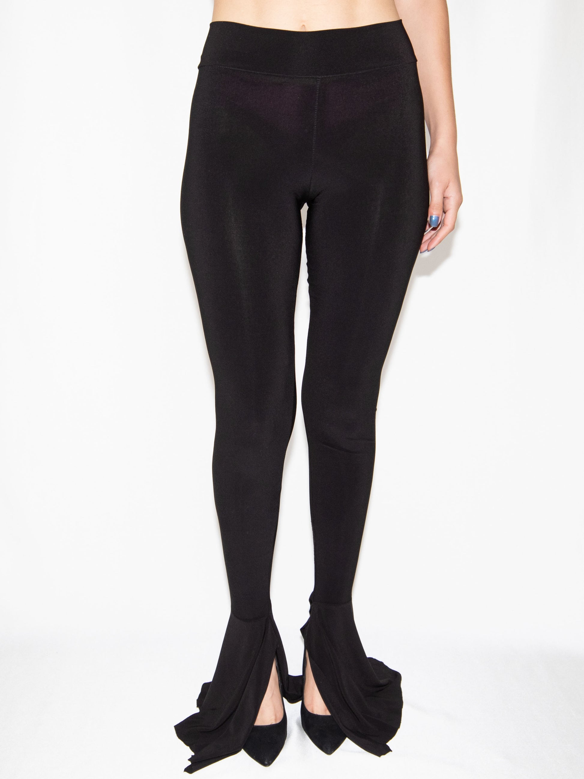 Black Feisty Flare Trousers-Xs Excellent / Feisty / XS