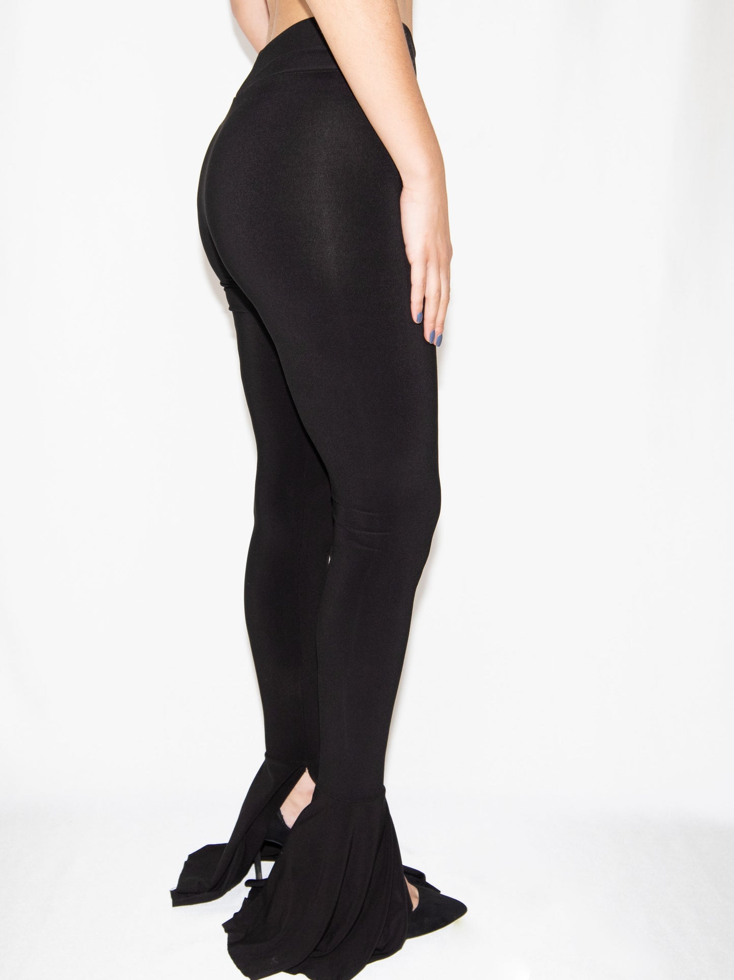 Black Feisty Flare Trousers-Xs Excellent / Feisty / XS