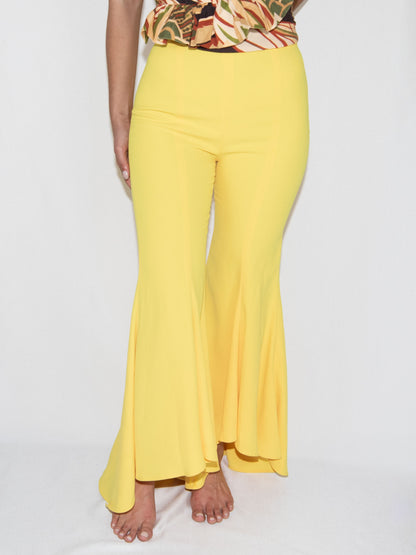 Yellow Zara Flare Trousers-S Brand New / Zara / S