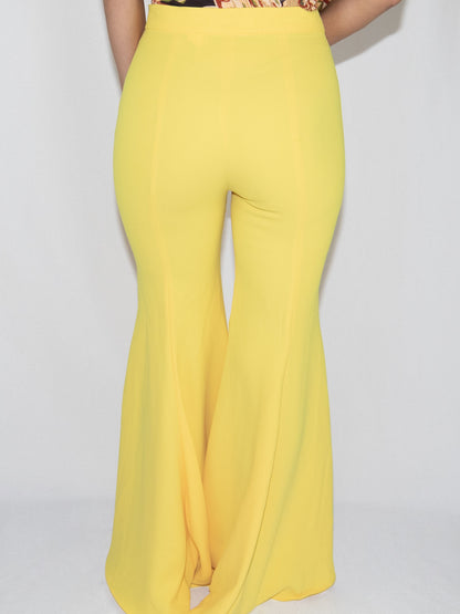 Yellow Zara Flare Trousers-S Brand New / Zara / S