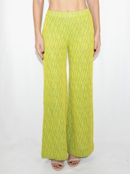 Green Zara Flare Trousers-S Brand New / Zara / S