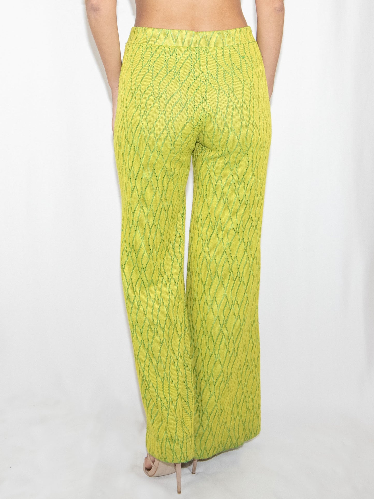 Green Zara Flare Trousers-S Brand New / Zara / S