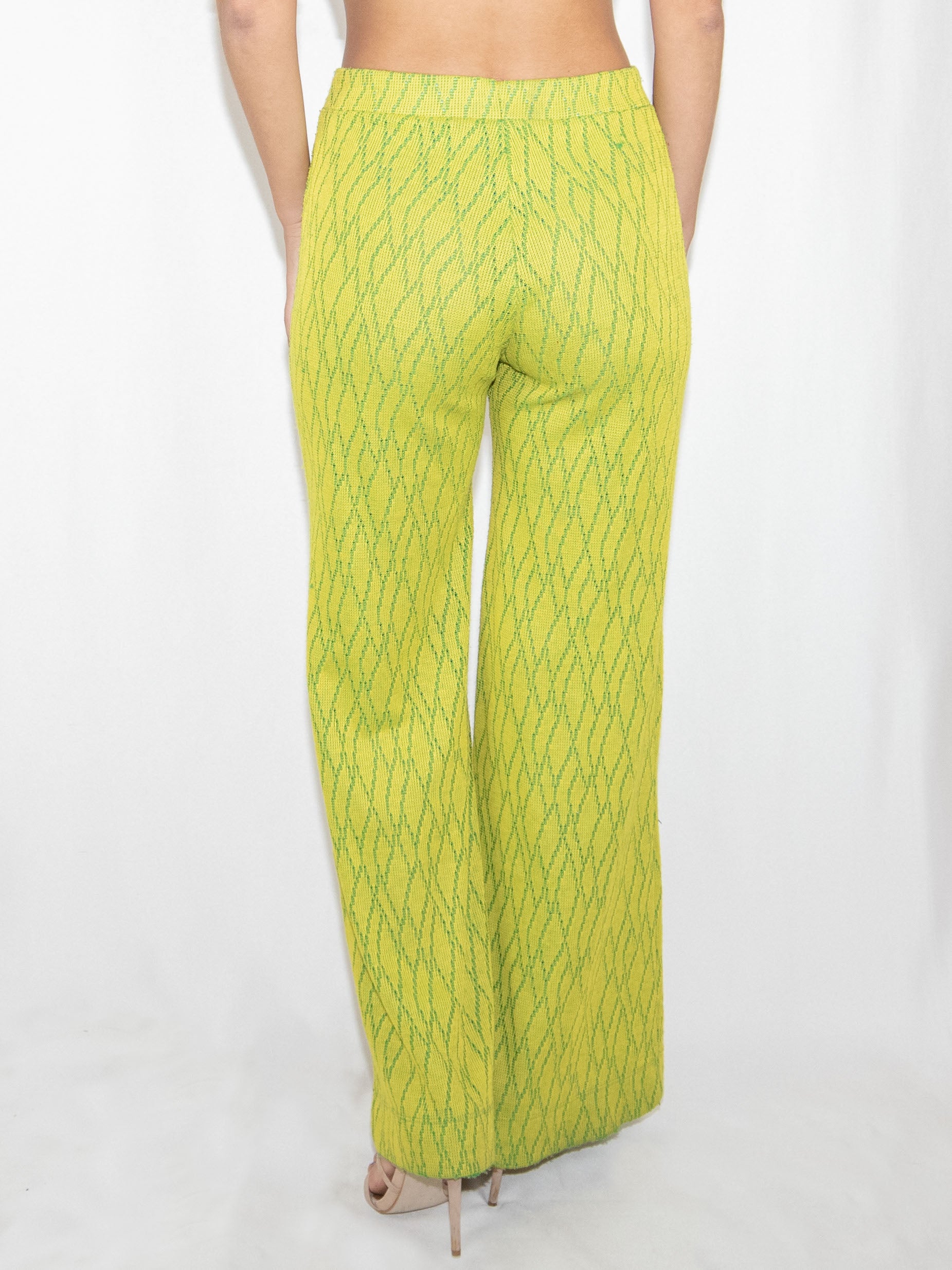 Green Zara Flare Trousers-S Brand New / Zara / S