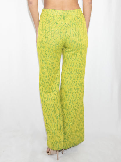 Green Zara Flare Trousers-S Brand New / Zara / S