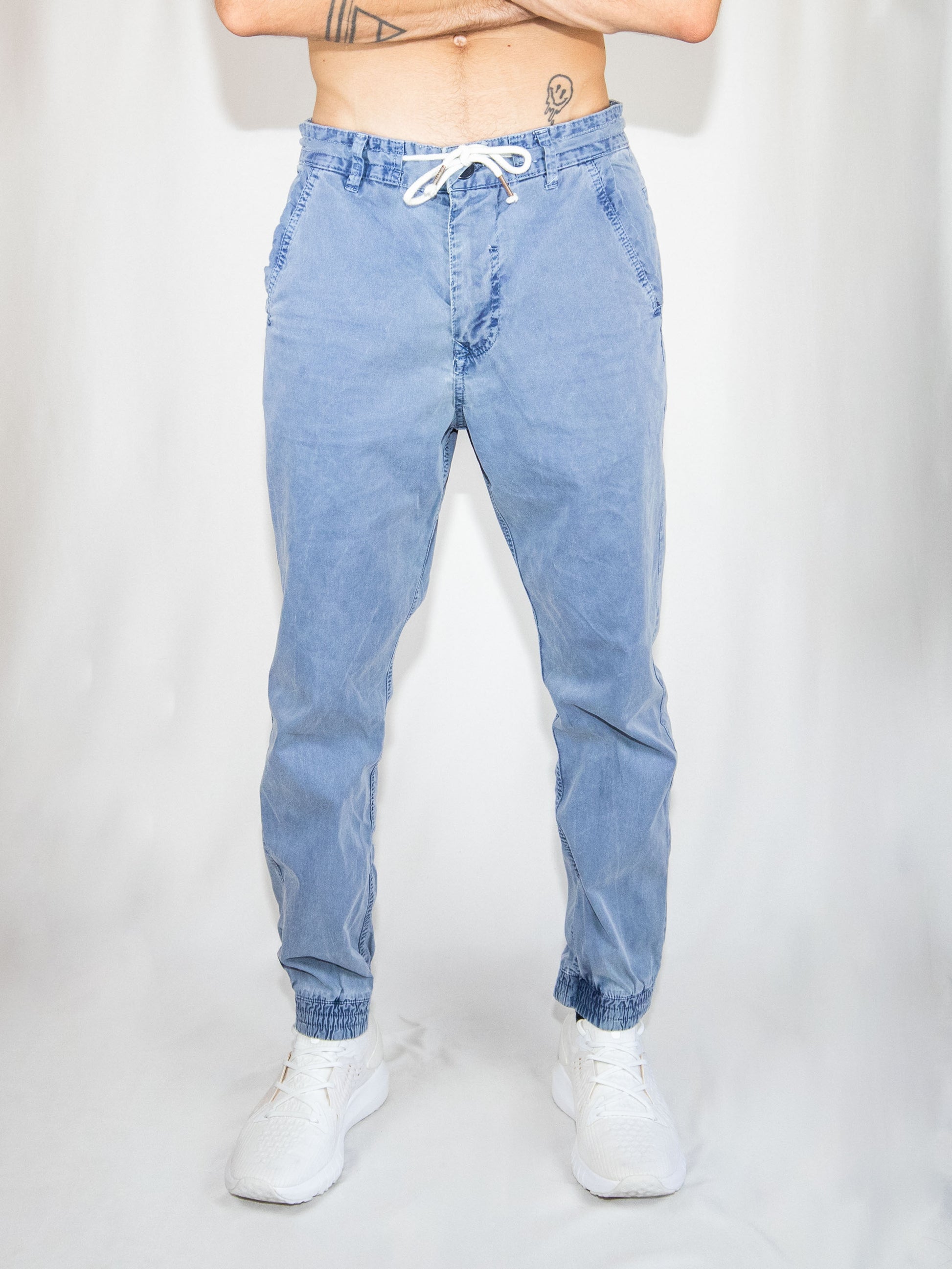 Blue Pull&Bear Joggers Trousers-40 Excellent / Pull&Bear / 40