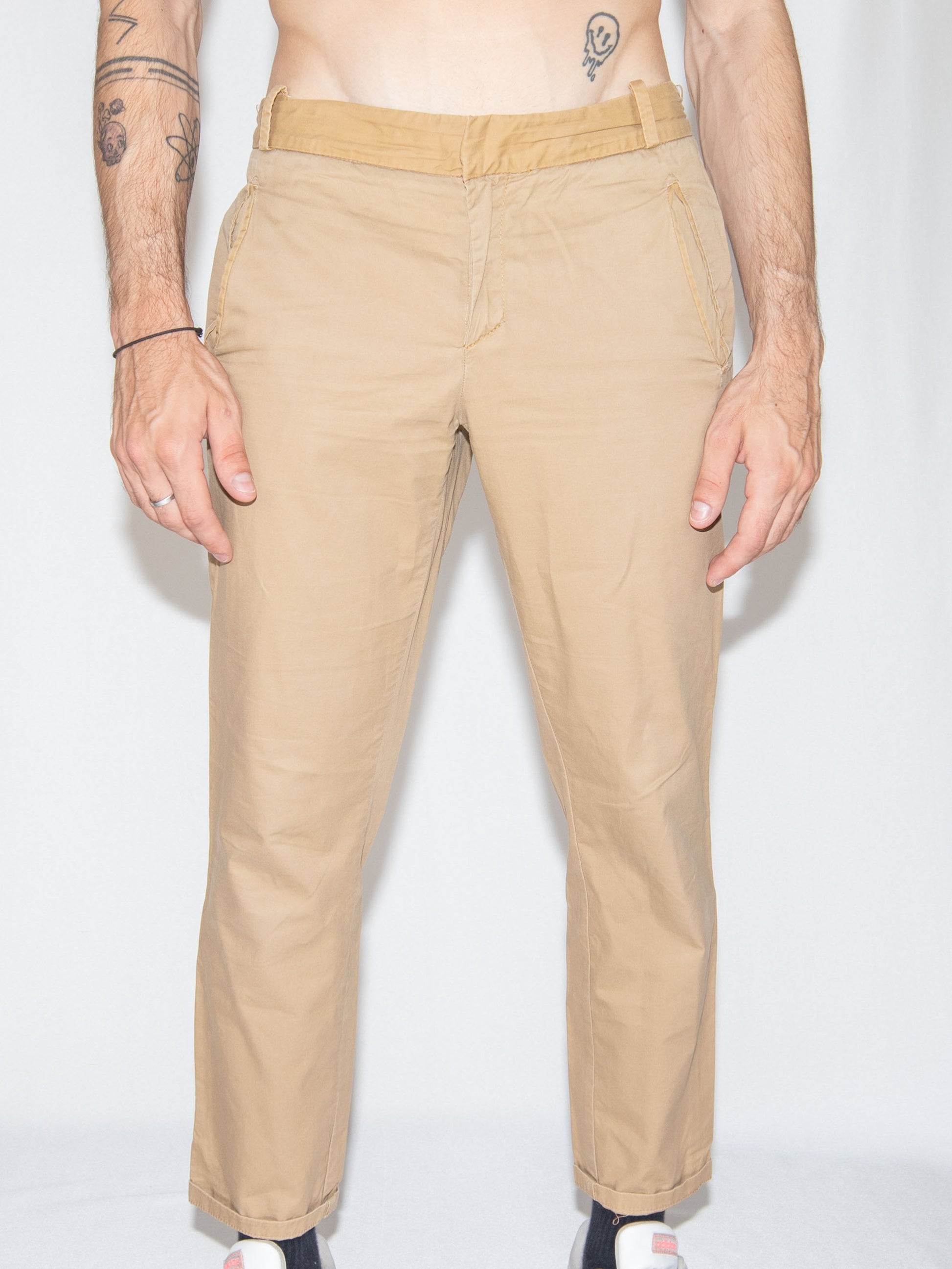 Khaki Zara Tailored Trousers-36 Good Condition / Zara / 36