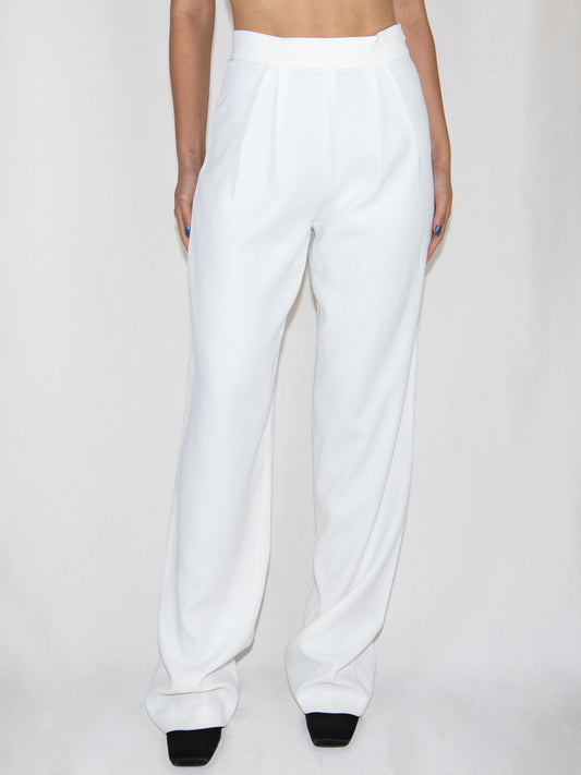 White Tailored Trousers-S Brand New / - / S