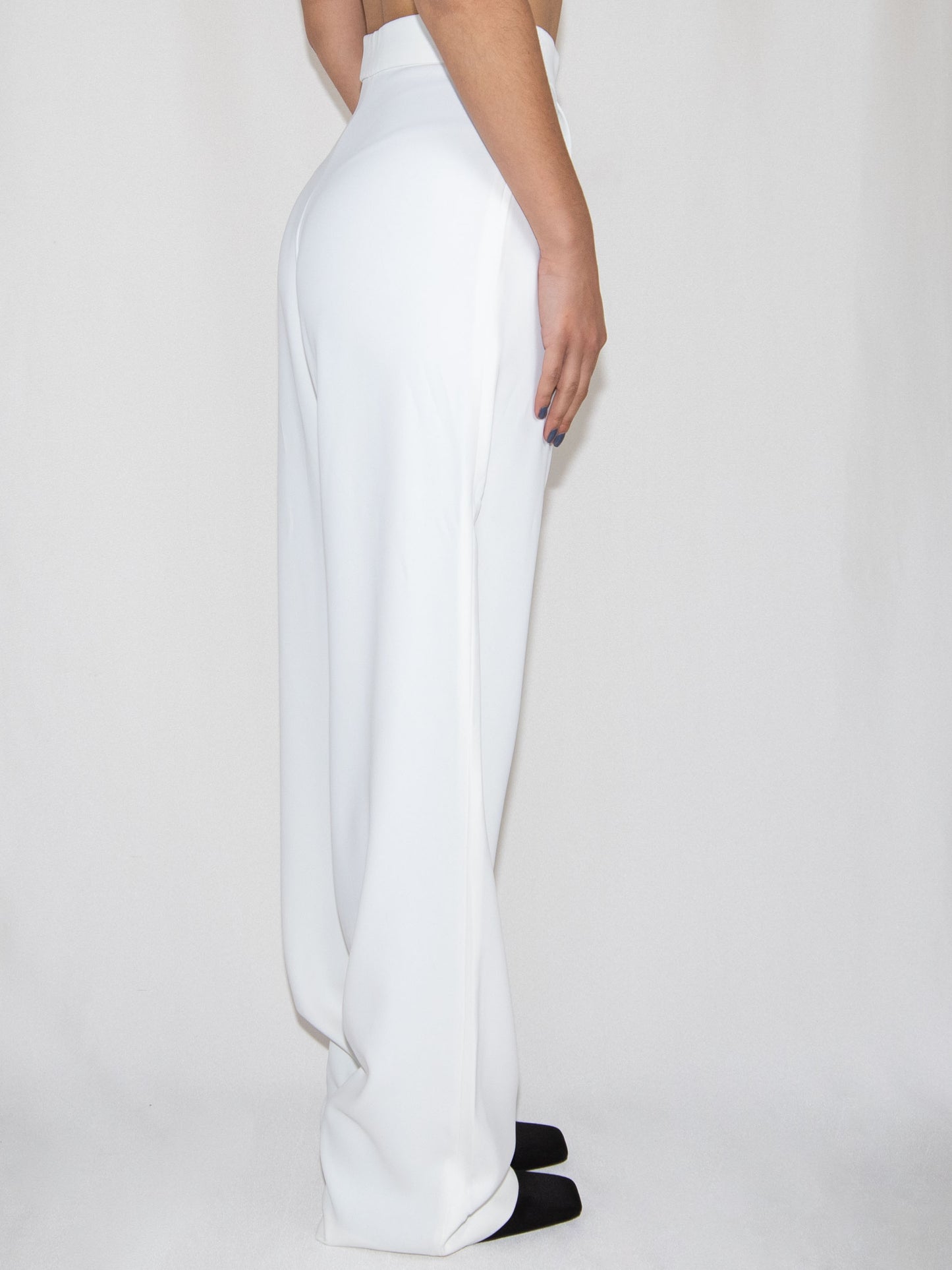 White Tailored Trousers-S Brand New / - / S