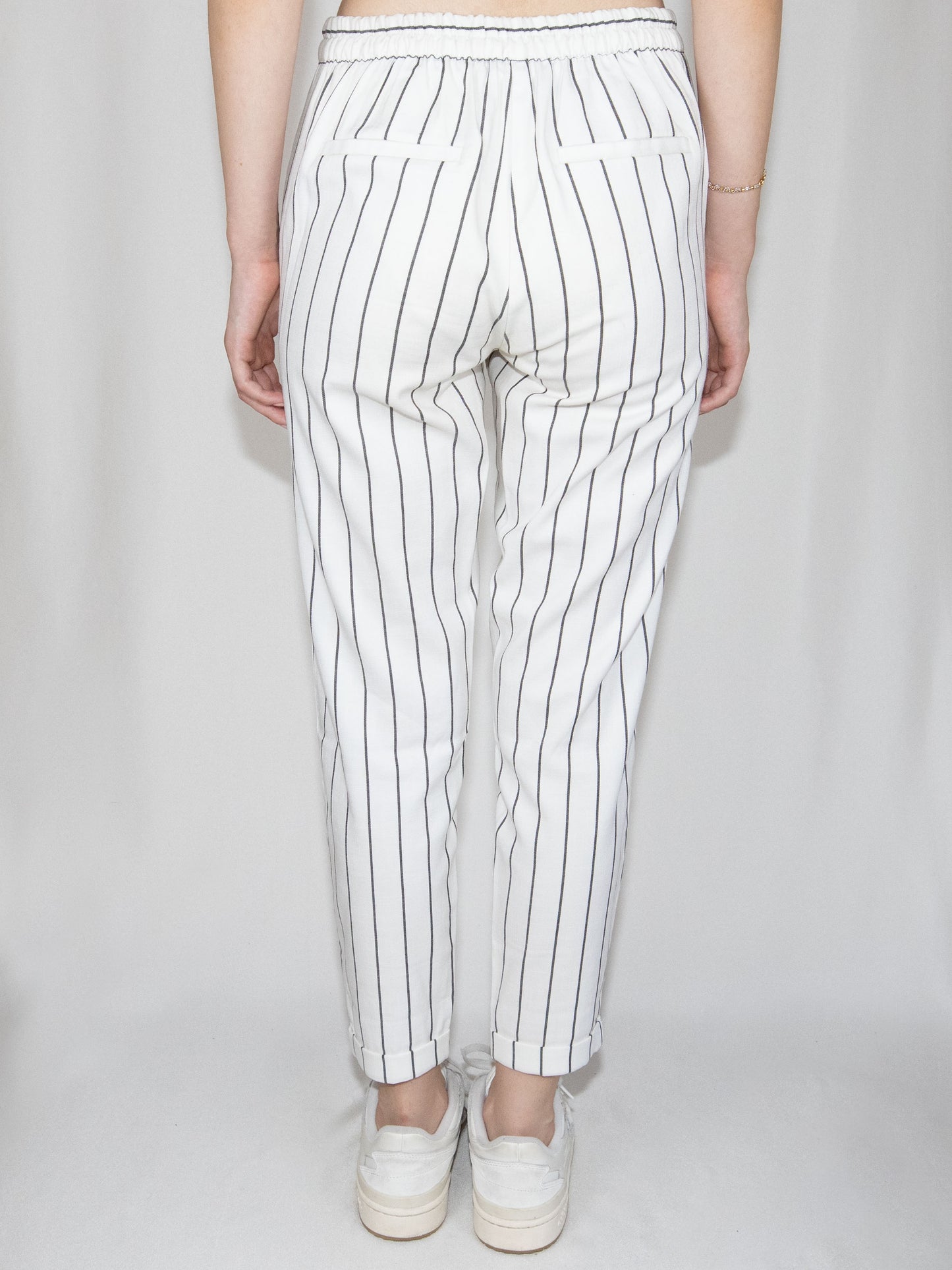 White Striped Bershka Tailored Trousers-Xs Brand New / Bershka / XS