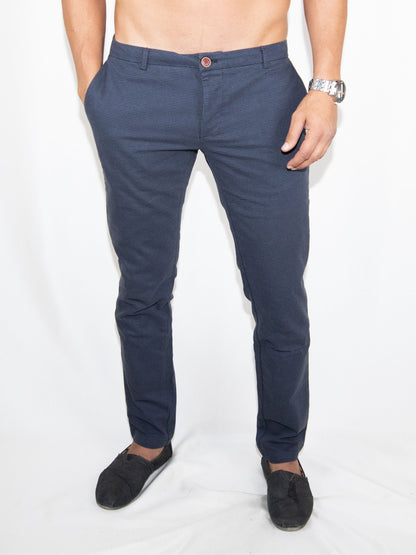 Navy Rich Famous Tailored Trousers-M Brand New / Rich Famous / M