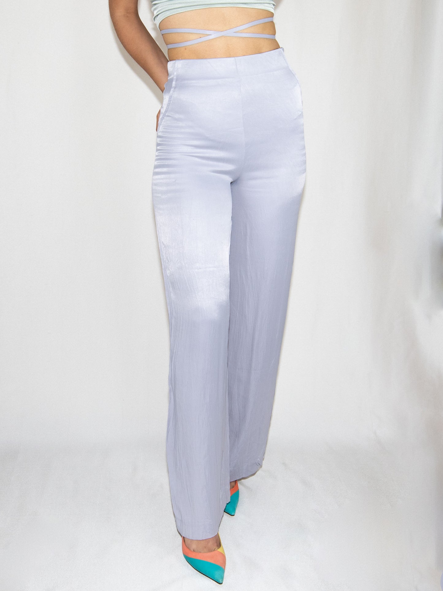 Gray Zara Wide Leg Trousers-S Brand New / Zara / S