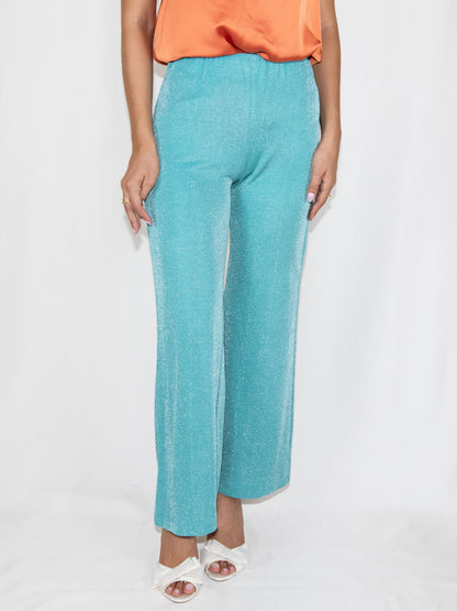 Blue - Wide Leg Trousers-S-M Excellent / - / S-M