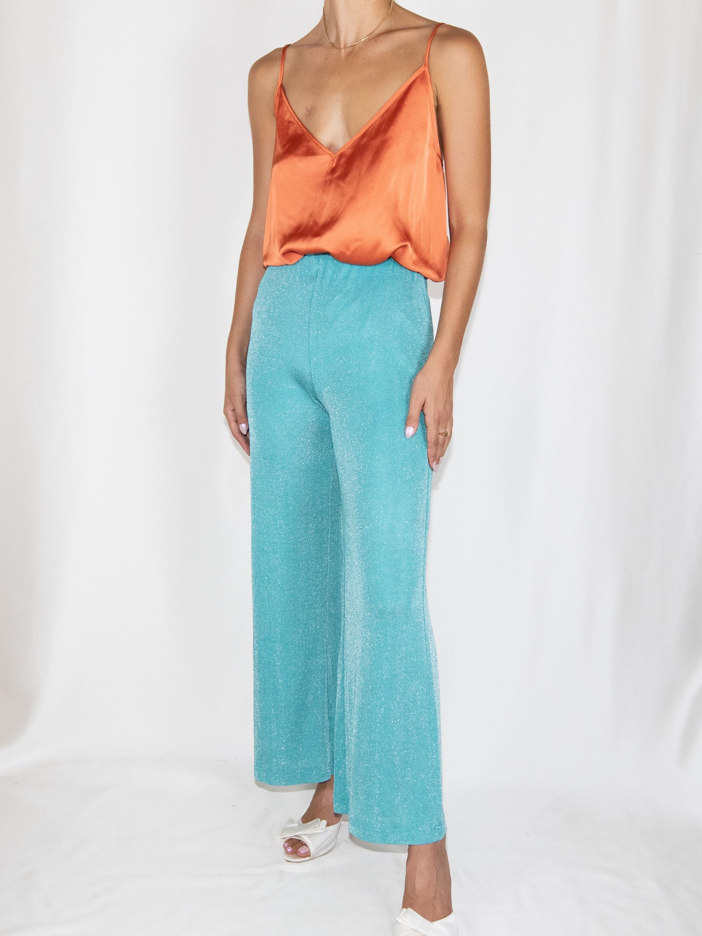 Blue - Wide Leg Trousers-S-M Excellent / - / S-M