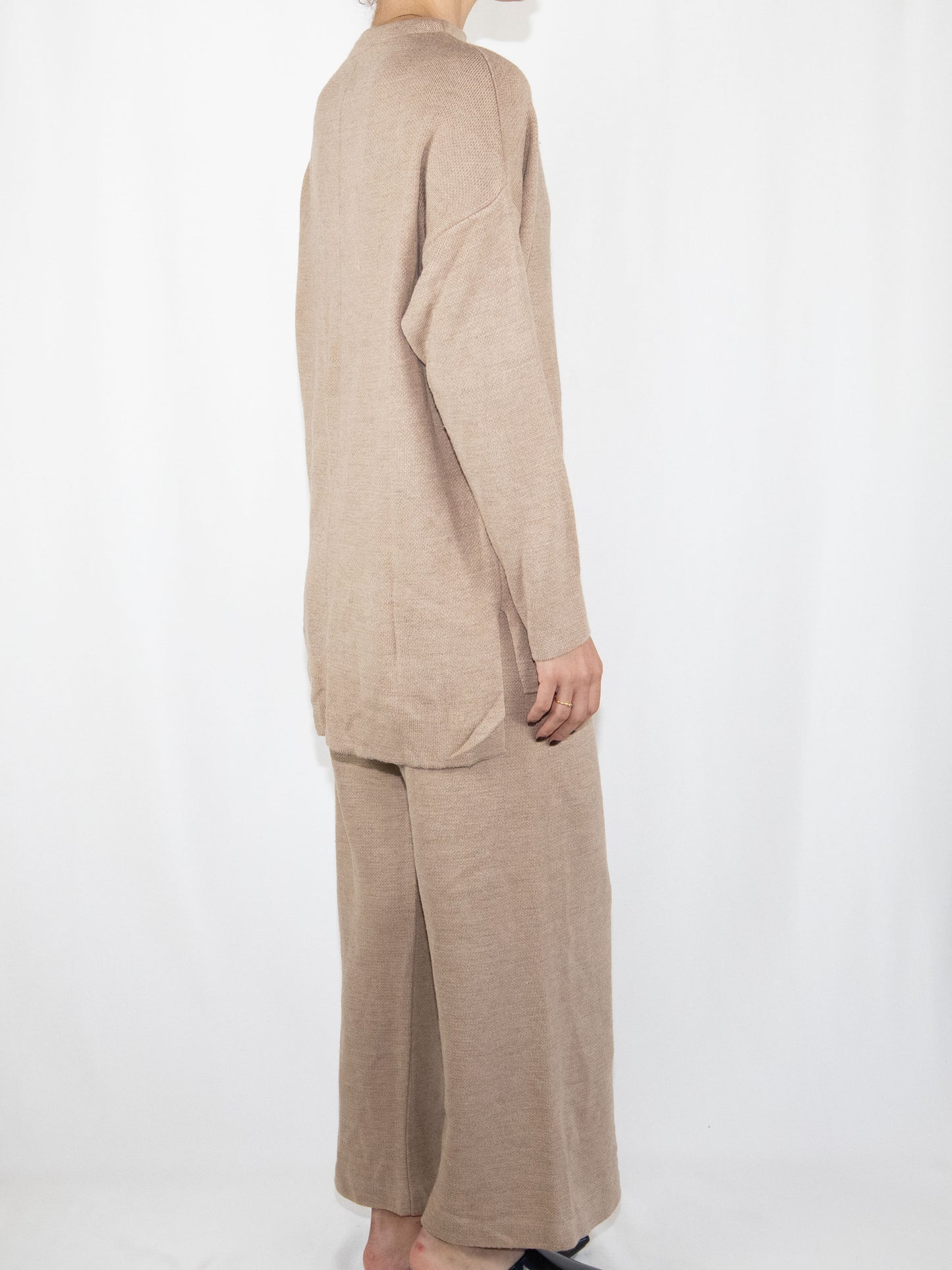 Beige Ars Wide Leg Trousers-M Excellent / Ars / M