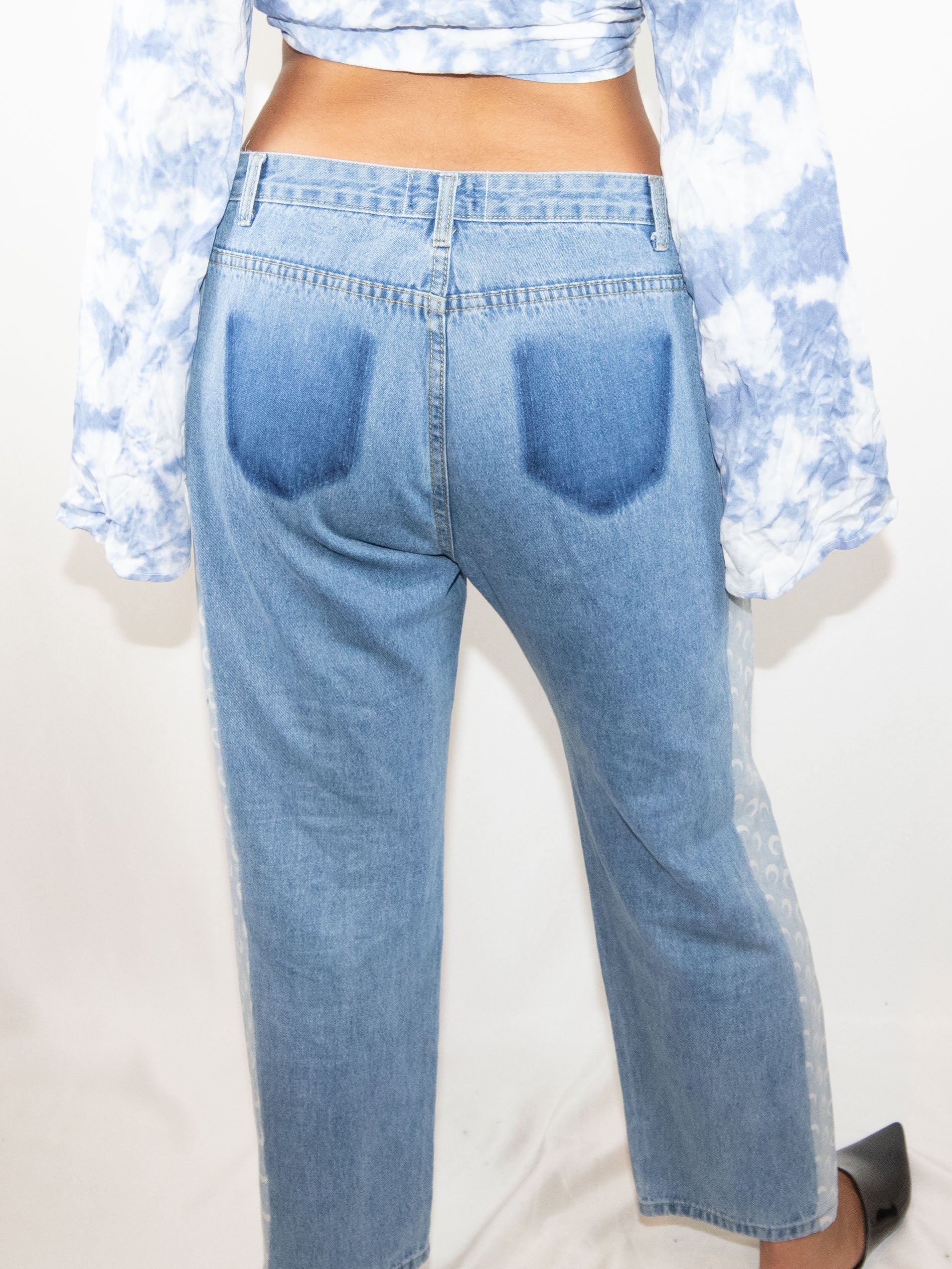 Blue The Kript Mom Jeans-L Brand New / The Kript / L