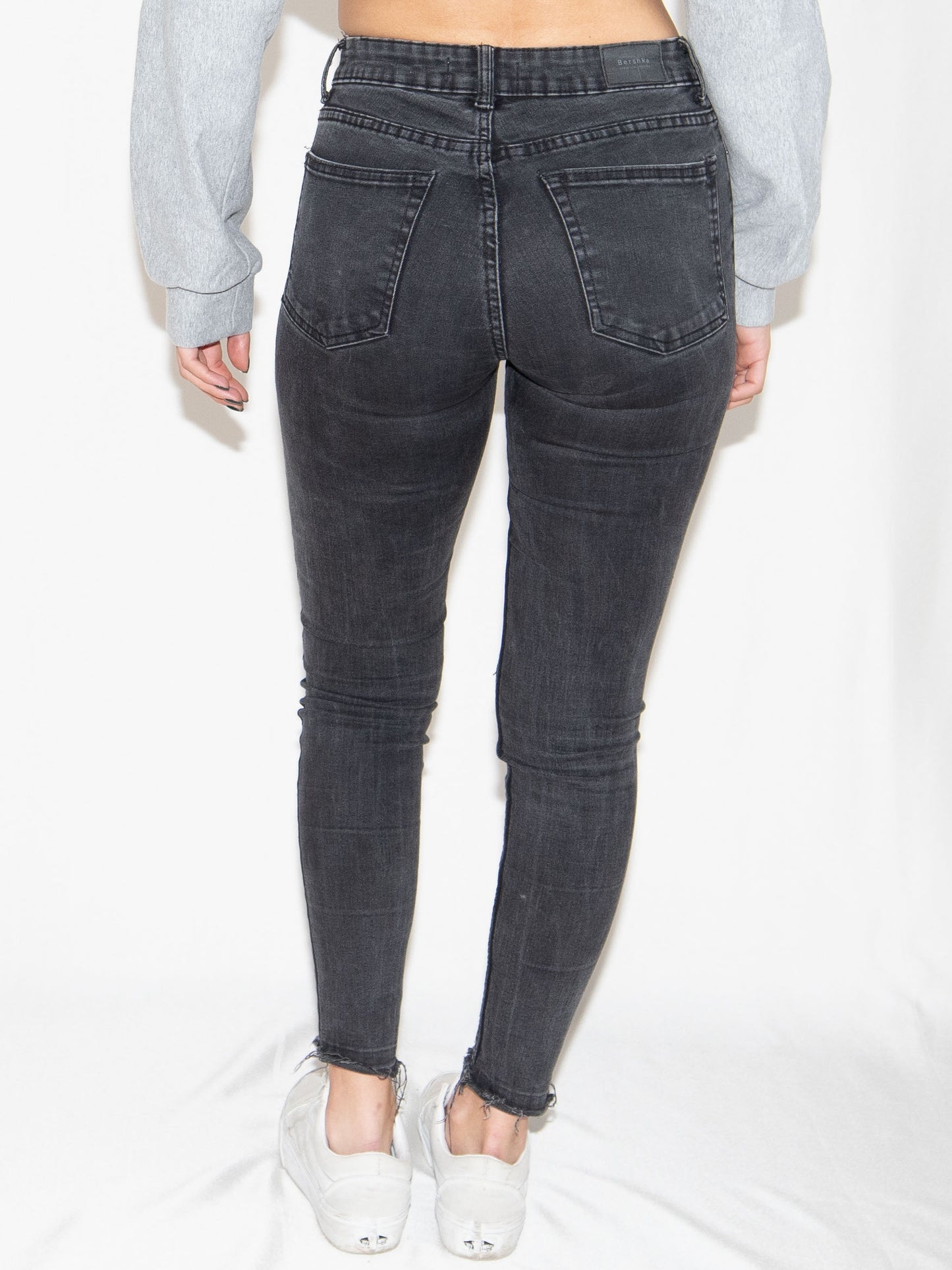 Washed Black Bershka Skinny Jeans-36 Excellent / Bershka / 36