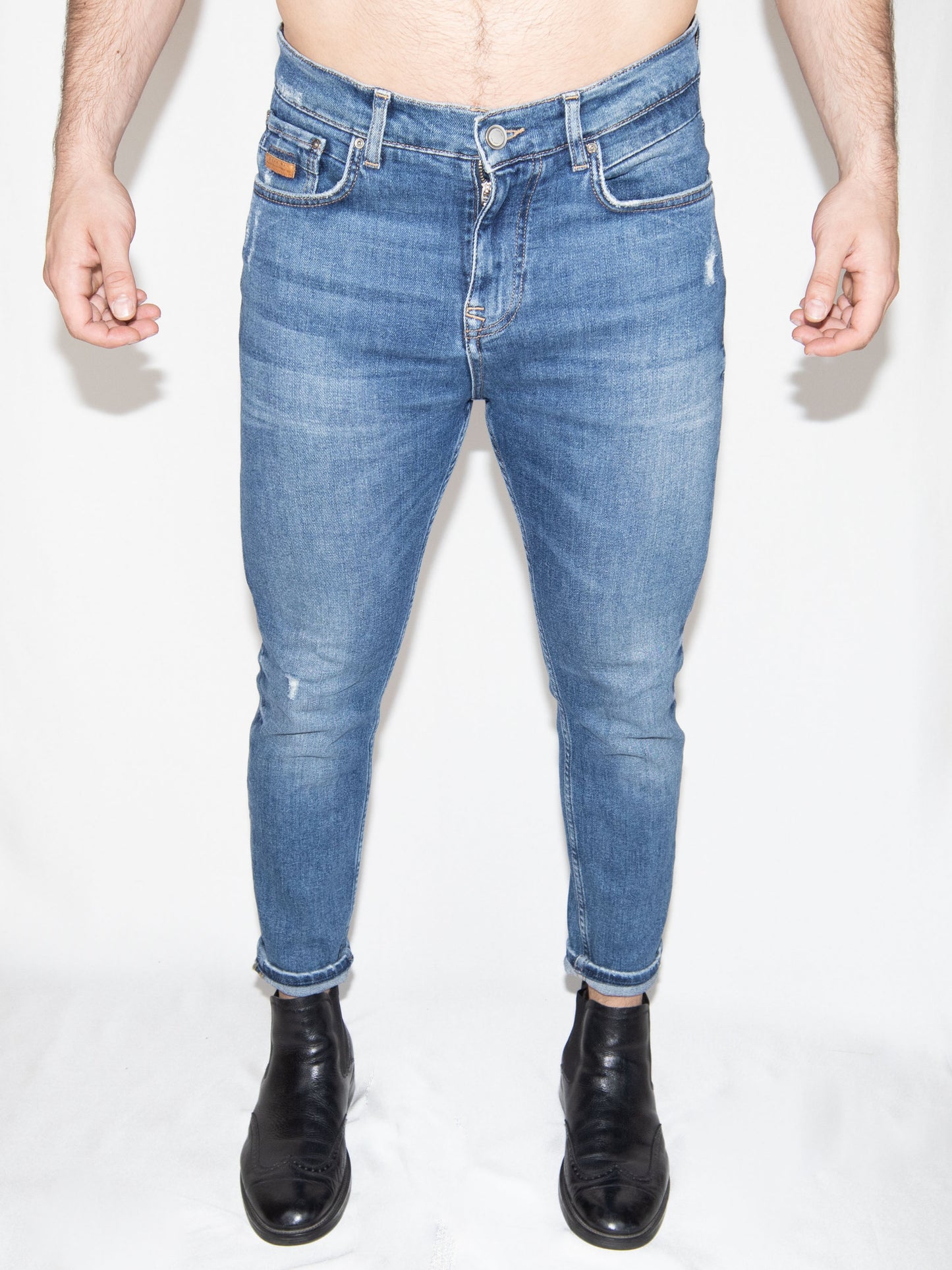 Blue Zara Skinny Jeans-L Excellent / Zara / L