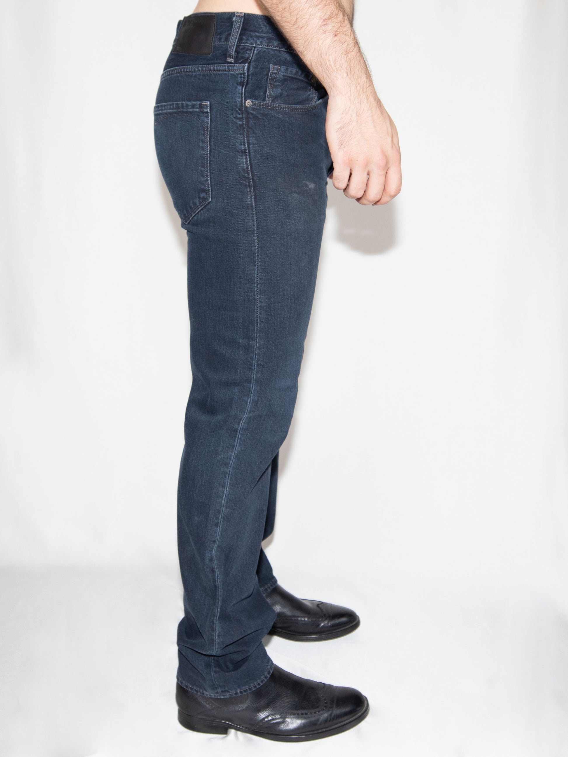 Dark Blue Zara Straight Jeans-42 Excellent / Zara / 42