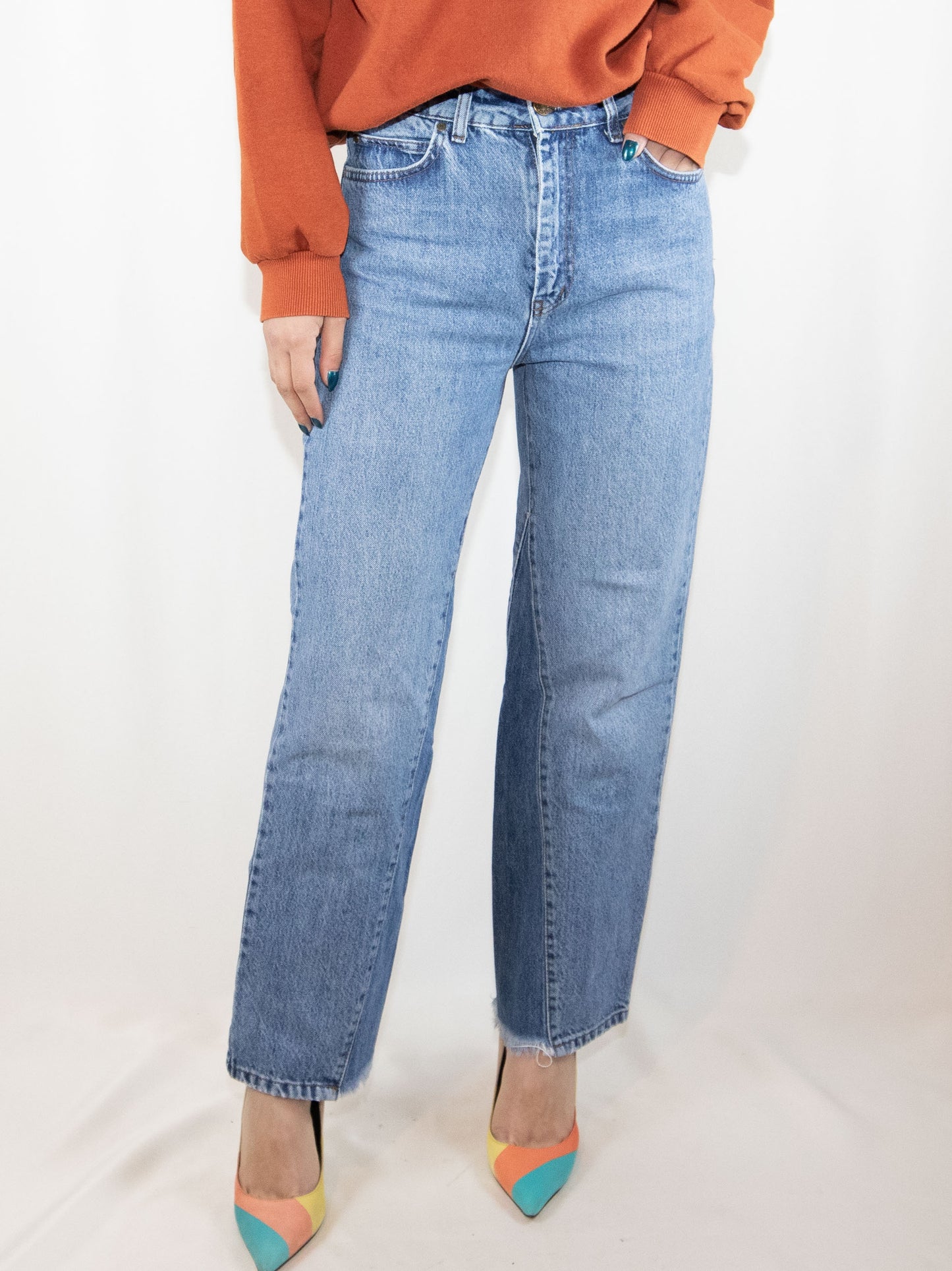 Blue Karol Straight Jeans-36