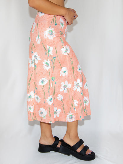 Salmon  Midi Skirt-38 Brand New / - / 38