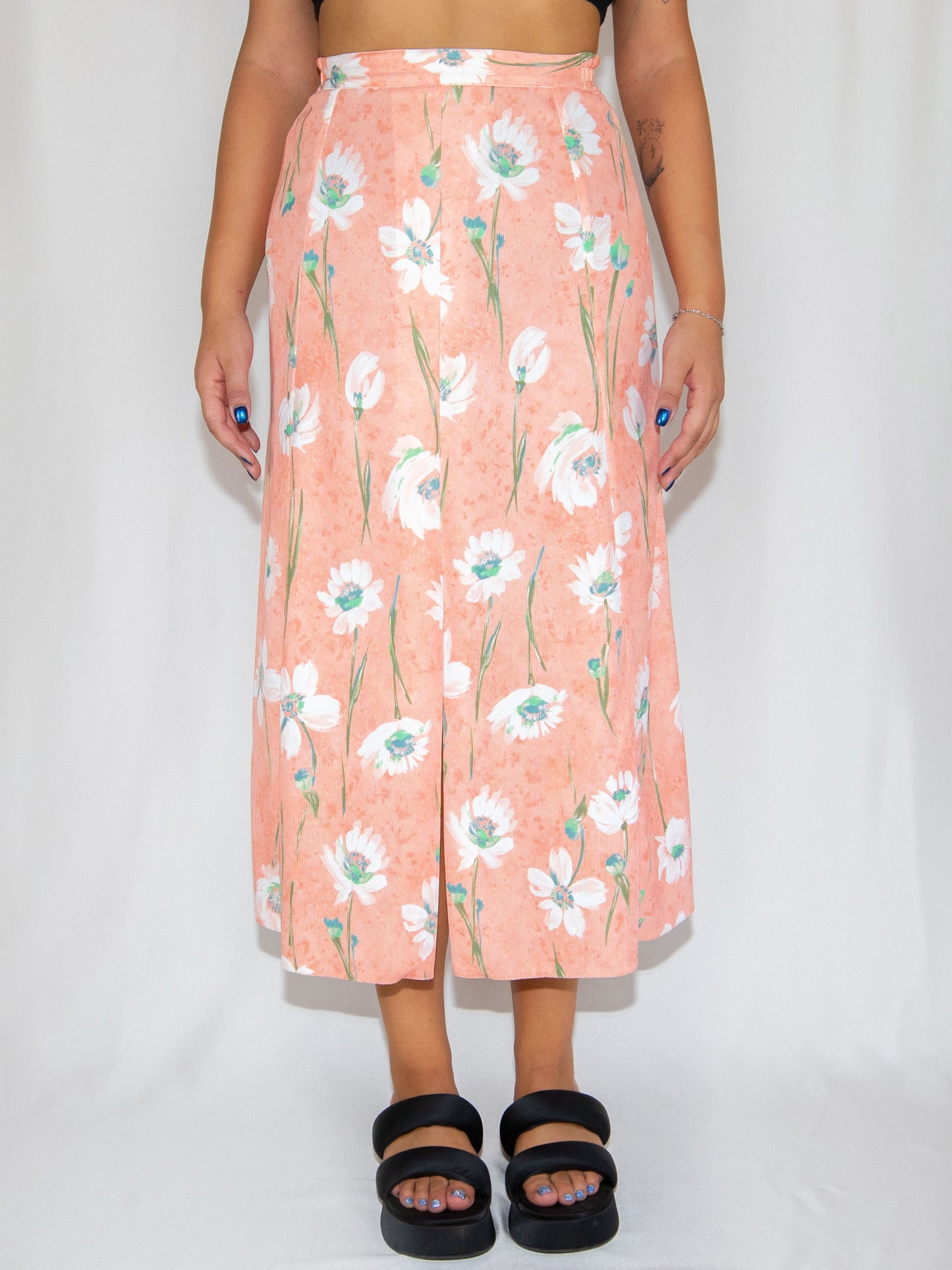 Salmon  Midi Skirt-38 Brand New / - / 38