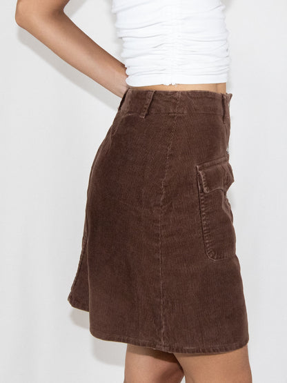 Brown Naf Naf Mini Skirt-40 Excellent / Naf Naf / 40