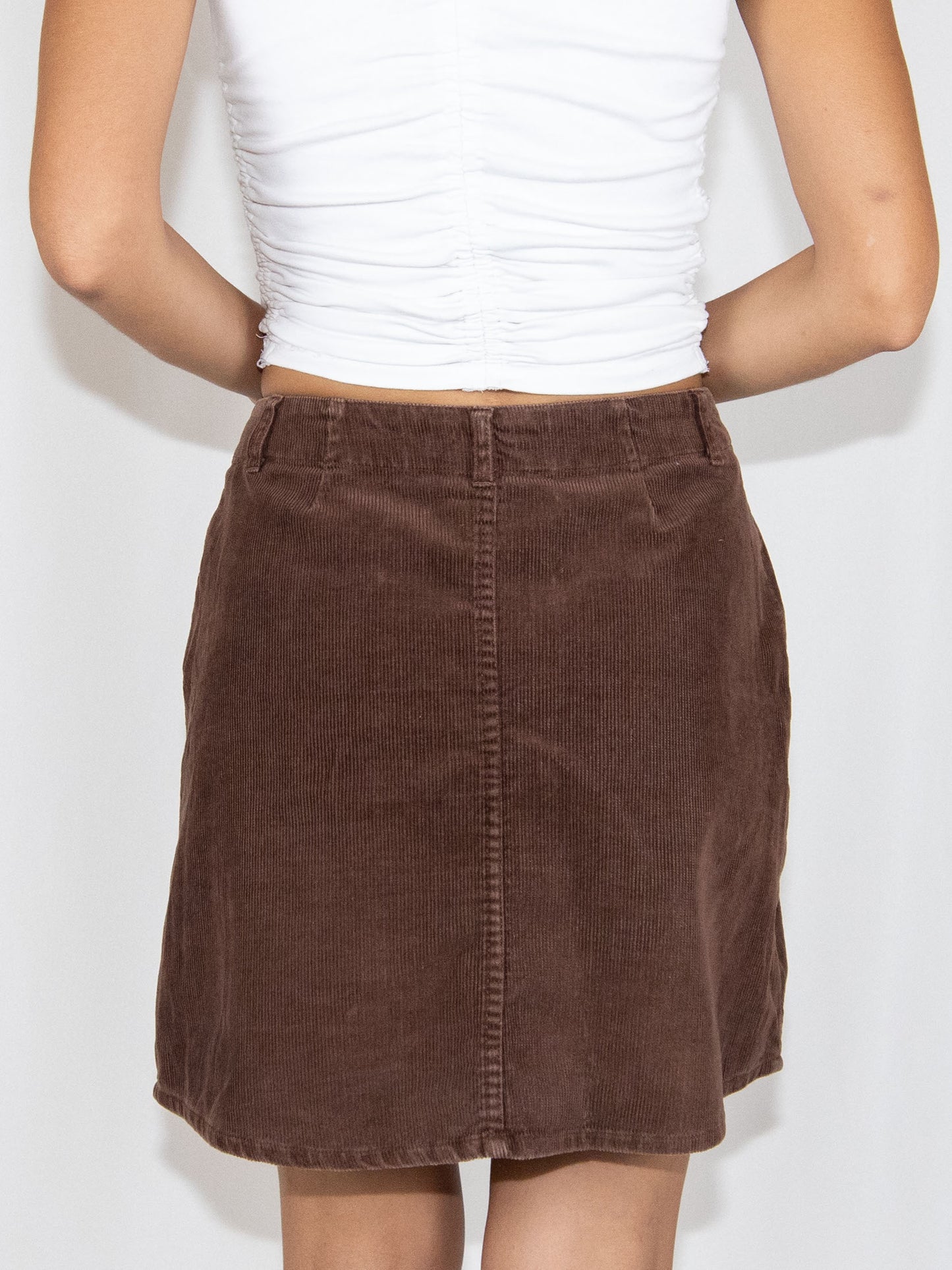 Brown Naf Naf Mini Skirt-40 Excellent / Naf Naf / 40