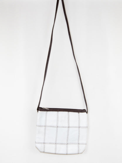 White & Brown Shoulder Bag- Excellent / - / -