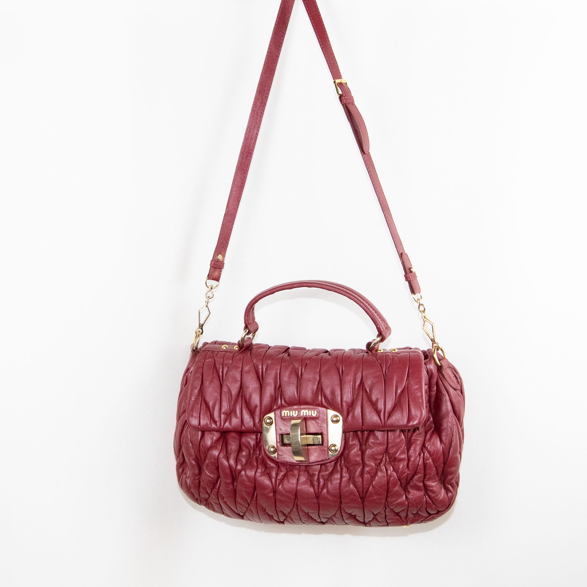 Red Miu Miu Tote Bag- Good Condition / miu miu / -