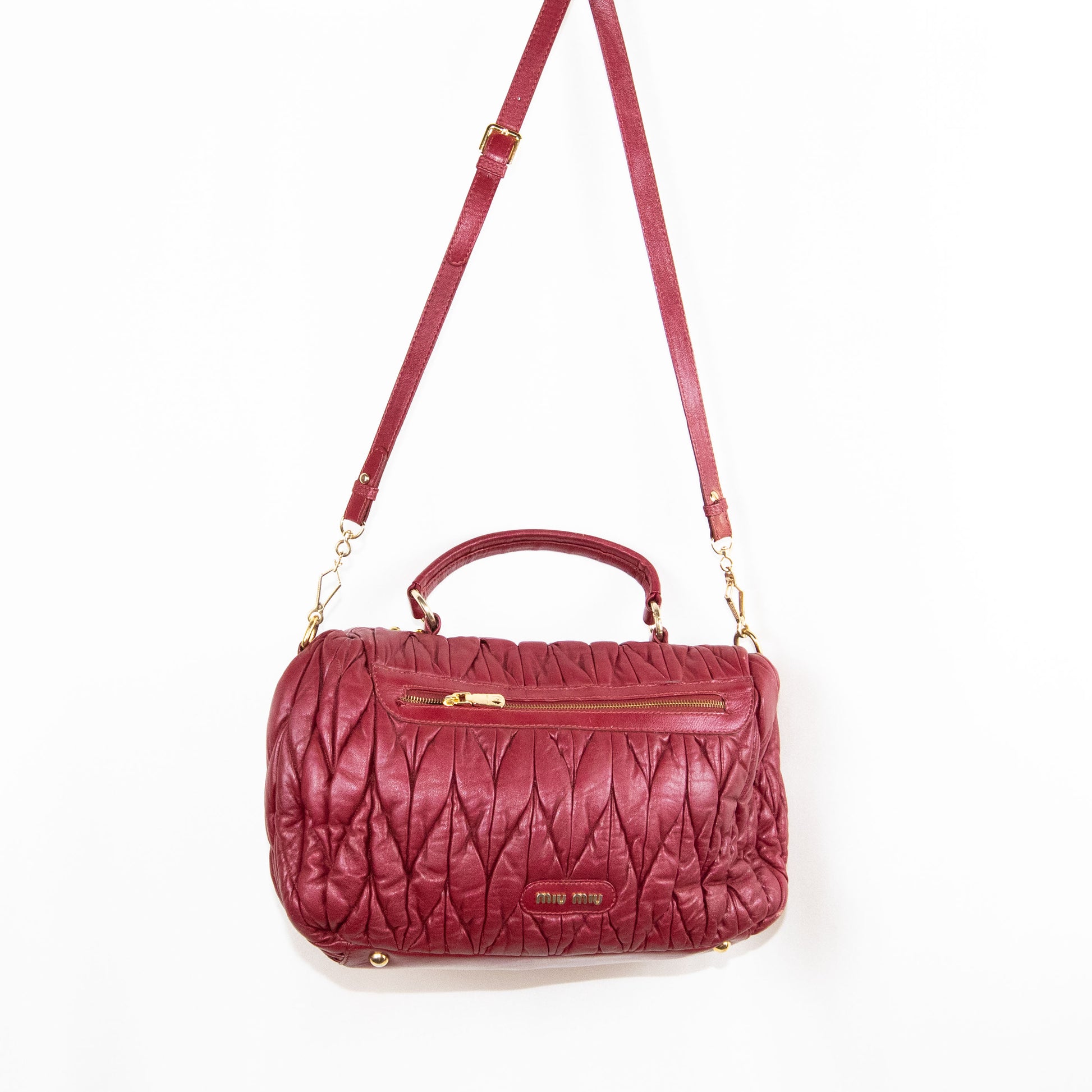 Red Miu Miu Tote Bag- Good Condition / miu miu / -