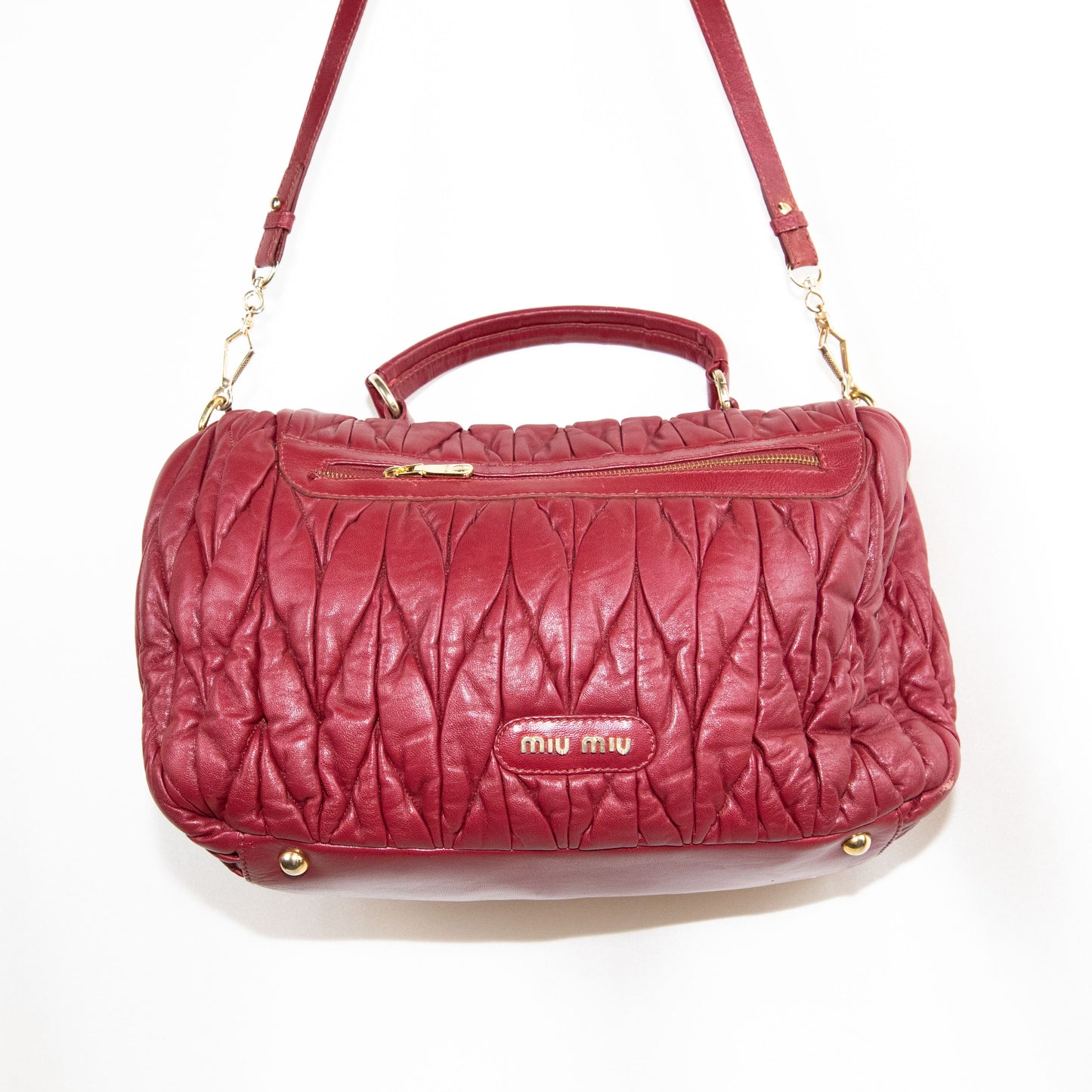 Red Miu Miu Tote Bag- Good Condition / miu miu / -