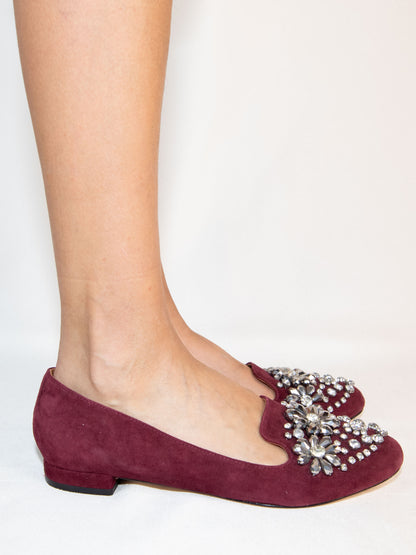 Burgundy Max & Co Flats-40 Excellent / Max & Co / 40