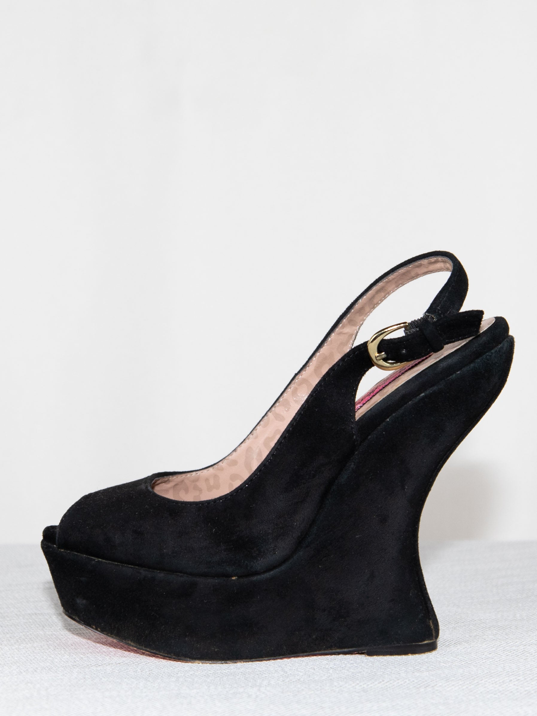 Black Betsey Johnson Heels-36 Excellent / Betsey Johnson / 36