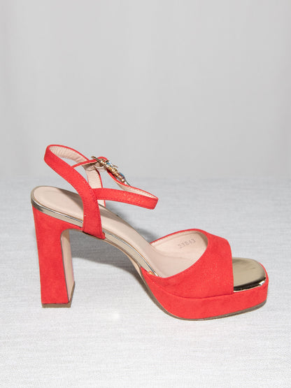 Red Menbur Heels Shoes-39 Brand New / Menbur / 39