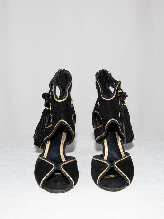 Black & Gold Eva Herzigova Heels-39 Good Condition / Eva Herzigova / 39