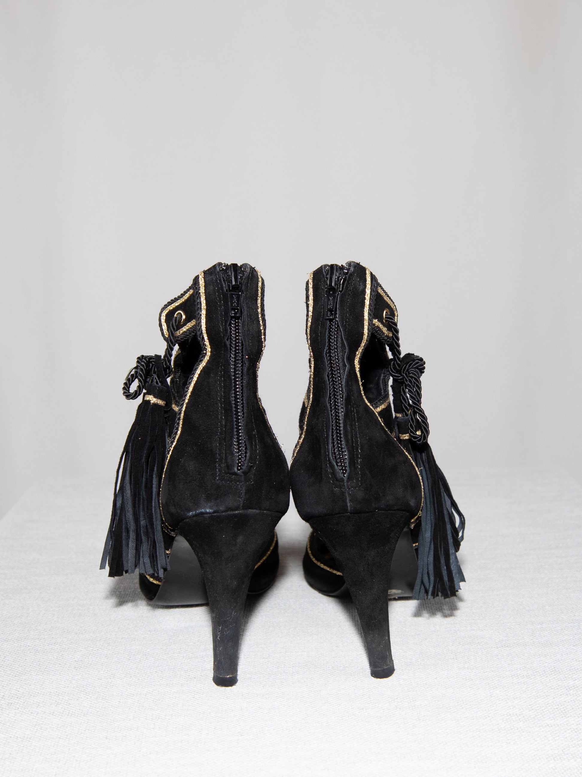 Black & Gold Eva Herzigova Heels-39 Good Condition / Eva Herzigova / 39