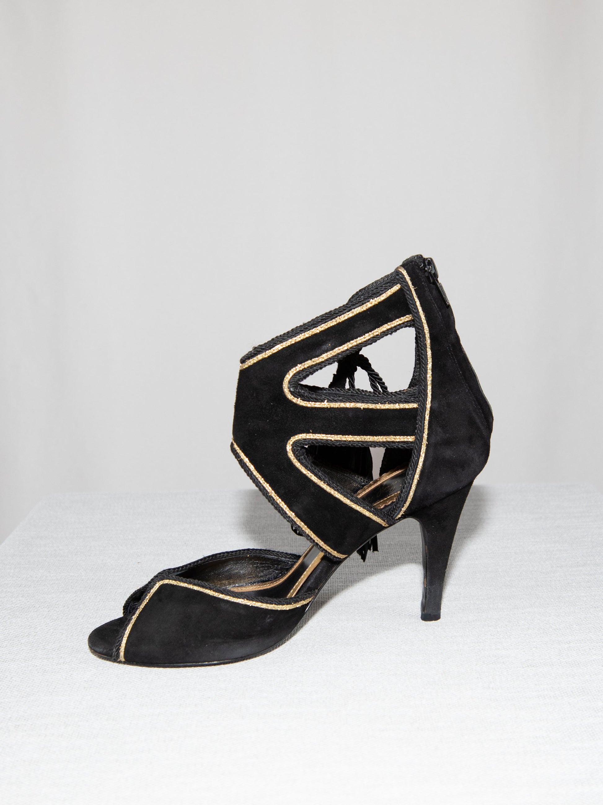 Black & Gold Eva Herzigova Heels-39 Good Condition / Eva Herzigova / 39