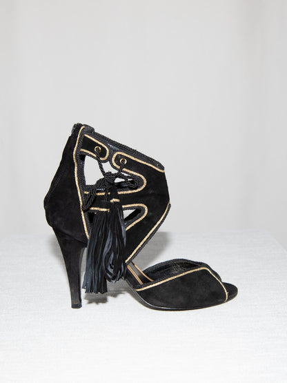 Black & Gold Eva Herzigova Heels-39 Good Condition / Eva Herzigova / 39