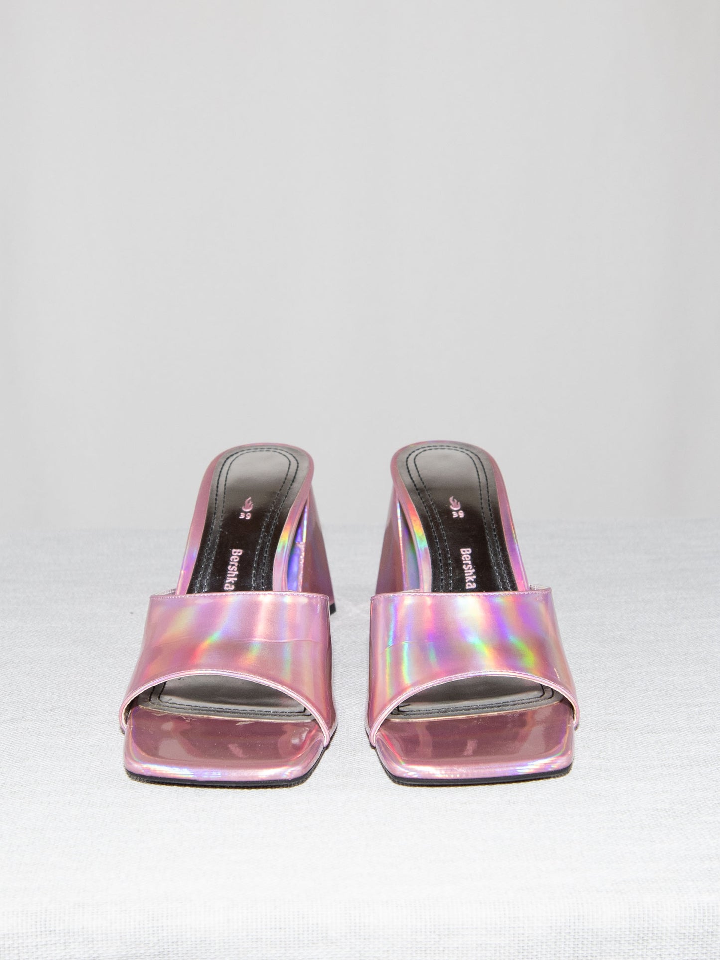 Hollographic Pink Bershka Heels-39 Excellent / Bershka / 39