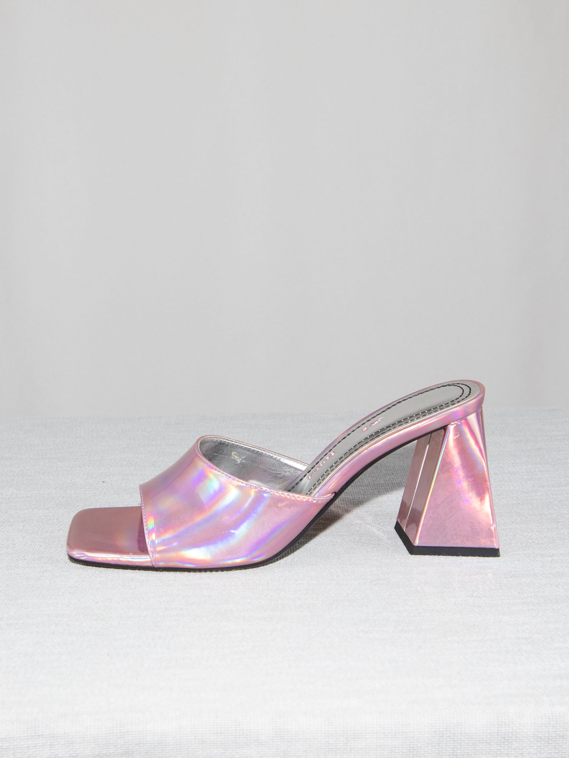 Hollographic Pink Bershka Heels-39 Excellent / Bershka / 39