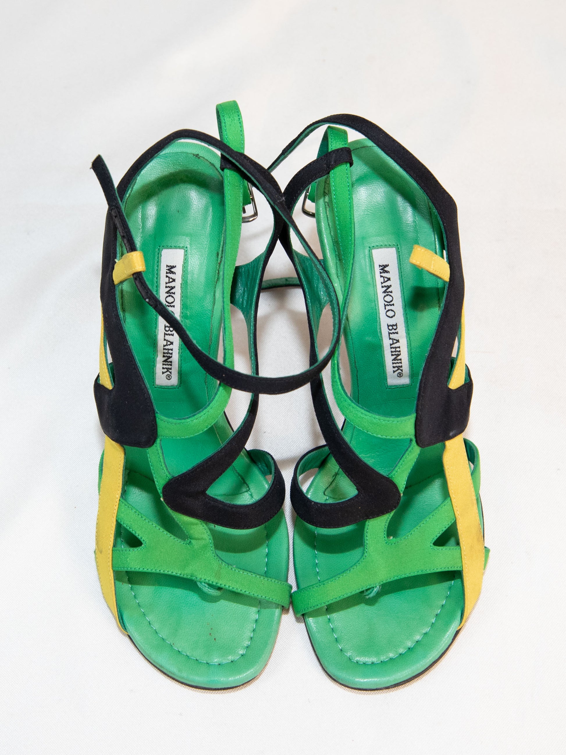 Green Manolo Blahnik Heeled Sandals-39.5 Good Condition / Manolo Blahnik / 39.5